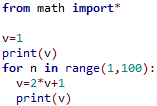 Programme Python pour la suite récurrente
