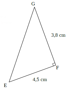 Triangle EFG rectangle en F