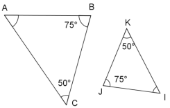 Triangles semblables par les angles
