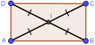 Rectangle — diagonales de même longueur se coupant en leur milieu