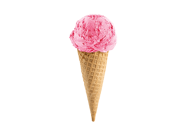 Cornet de glace avec sa boule