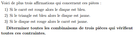 Le jeu des 3 pièces - énoncé partie 2