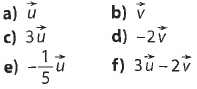 Formules de vecteurs à calculer