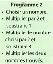 Programme de calcul 2
