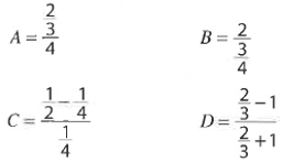 Calculs avec des fractions