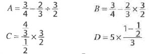Calculs avec des fractions