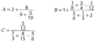 Calculs avec des fractions