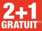 Promotion 2+1 gratuit