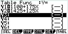 Calculatrice — saisie fonctions